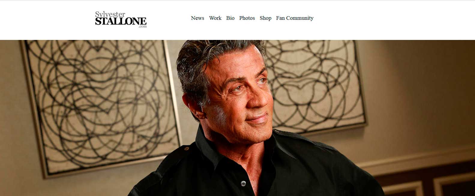 sylvesterstallone.com - официальный сайт голливудского актера Сильвестра Сталлоне