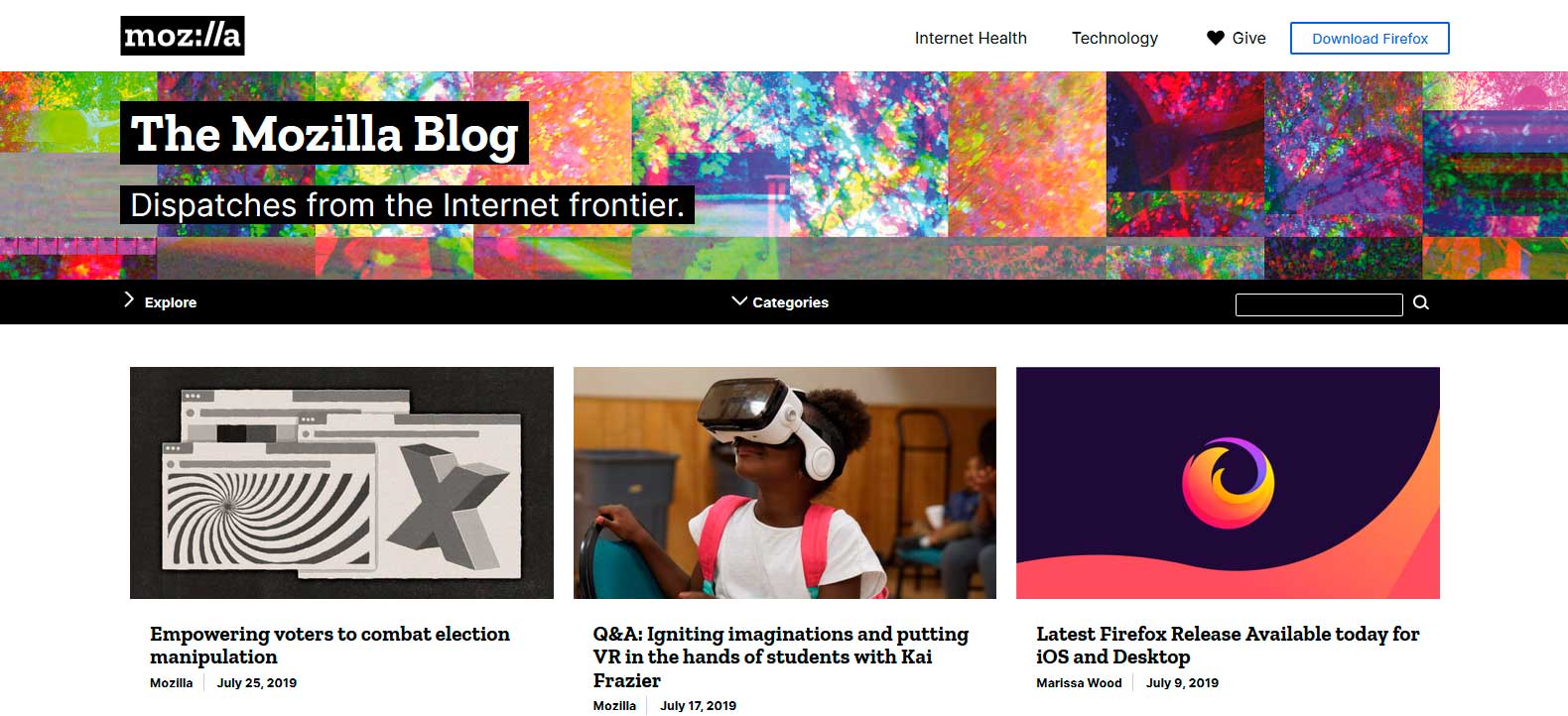 blog.mozilla.org - официальный блог The Mozilla